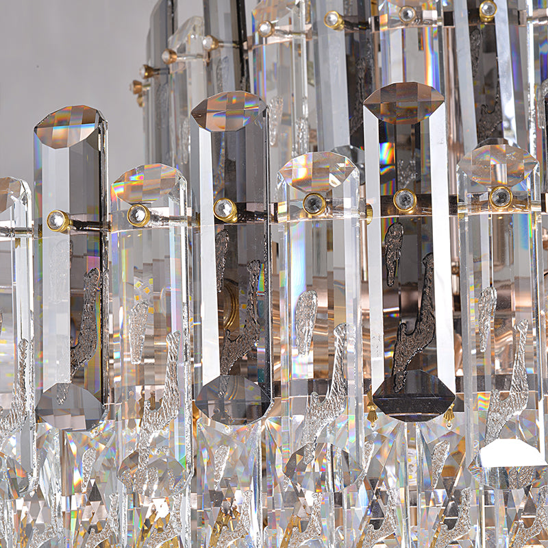 Lightingsea Elysian Elegance Crystal Chandelier With Crystal Glass Shade