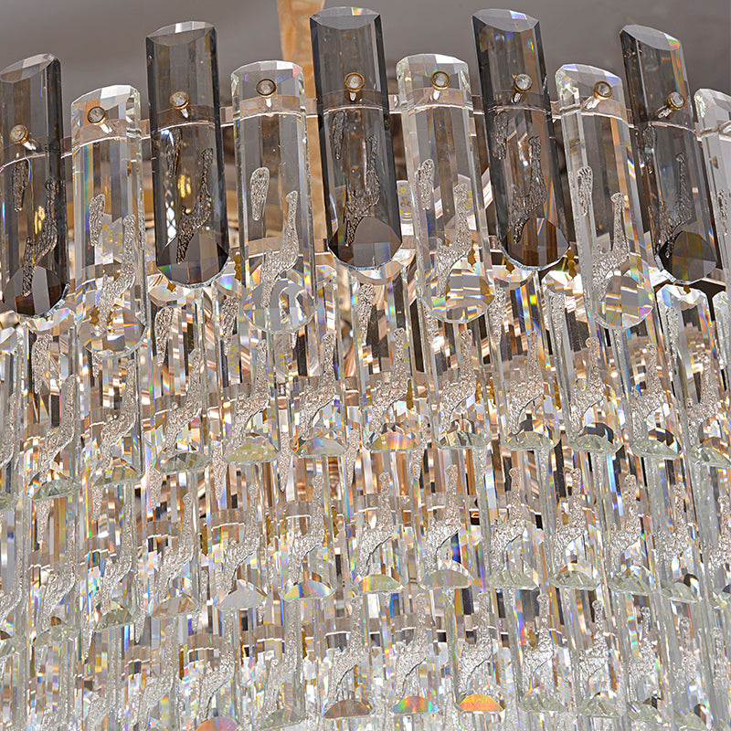 Lightingsea Modern Crystal Pendant Lighting Fixture Round Chandelier